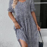 Janet | modisches geblümtes Midikleid für besondere Anlässe
