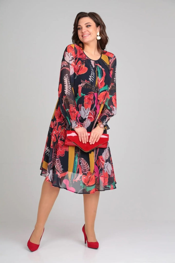 Meilani | trendiges Kleid mit floralem Muster