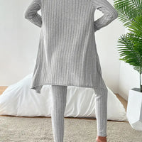 Chloe | Stilvolles 3-teiliges Set aus geripptem Strick