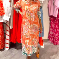 Alainy | Vibrierendes Midikleid mit Paisleymuster