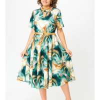 Katie | feminines Chiffonkleid in großen Größen für den Sommer