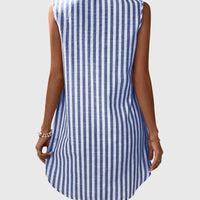 Moll | Lässiges gestreiftes Mini-Hemdkleid