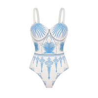 Tessa | Ethno-Print Badeanzug im modernen Design