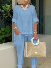 Elaina | Lässiger zweiteiliger Freizeitanzug für Damen