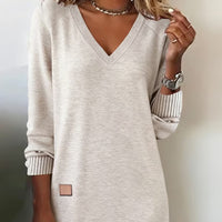 Allison™ | Stylisches Strickkleid mit V-Ausschnitt
