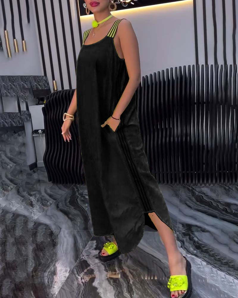 Zuri | Bequemes Kleid mit losem Schnitt und geteilten Trägern