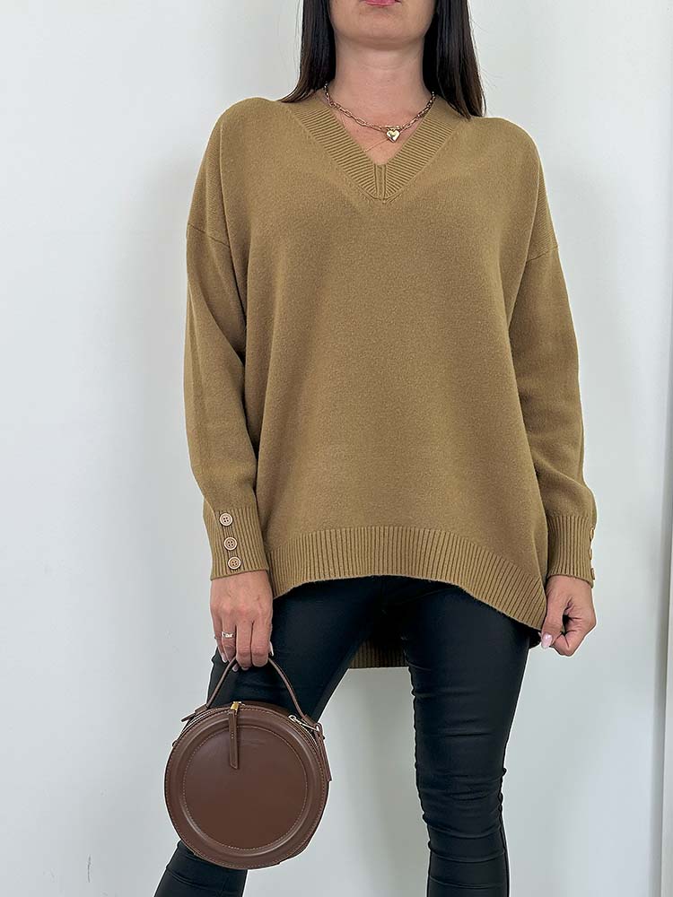 Zoryda | Strickpullover mit V-Ausschnitt