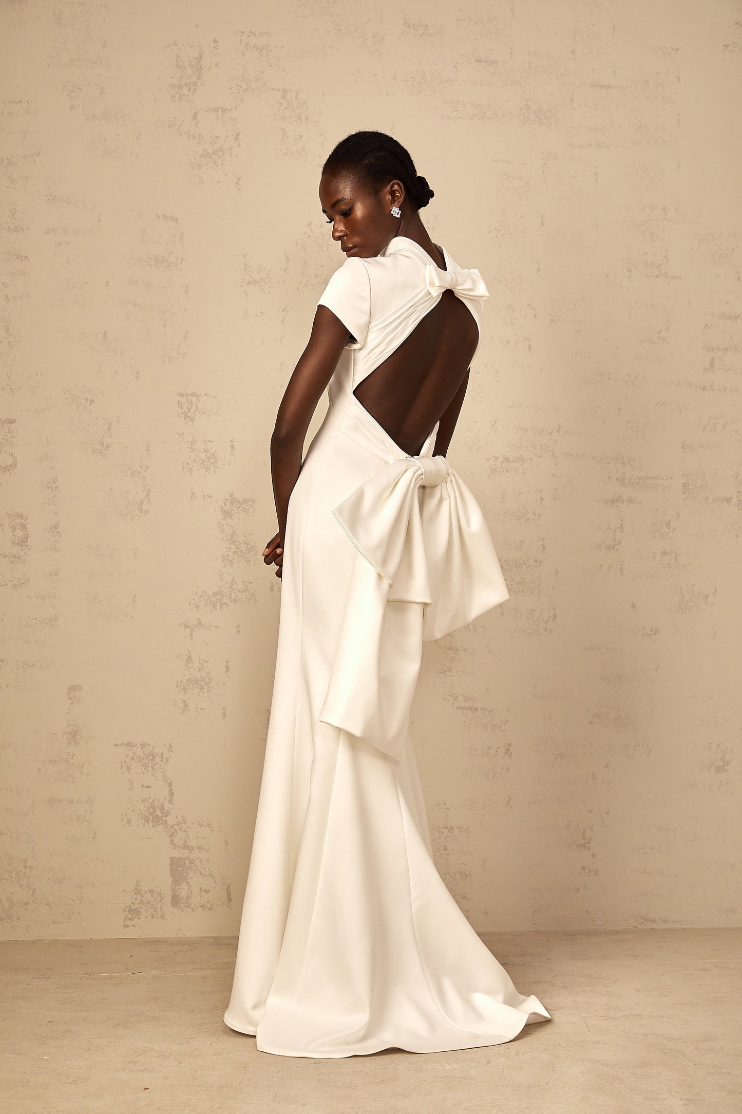 Anelis | Statement-Schleife Meerjungfrau-Maxikleid