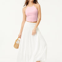 Etta | modisches Crop Top ohne Träger mit Bindebändern