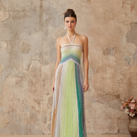 Selin | Ombre Strickträgerkleid