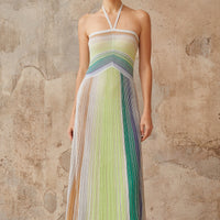 Selin | Ombre Strickträgerkleid