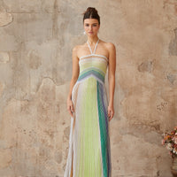 Selin | Ombre Strickträgerkleid