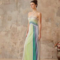 Selin | Ombre Strickträgerkleid