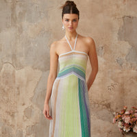 Selin | Ombre Strickträgerkleid