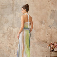 Selin | Ombre Strickträgerkleid