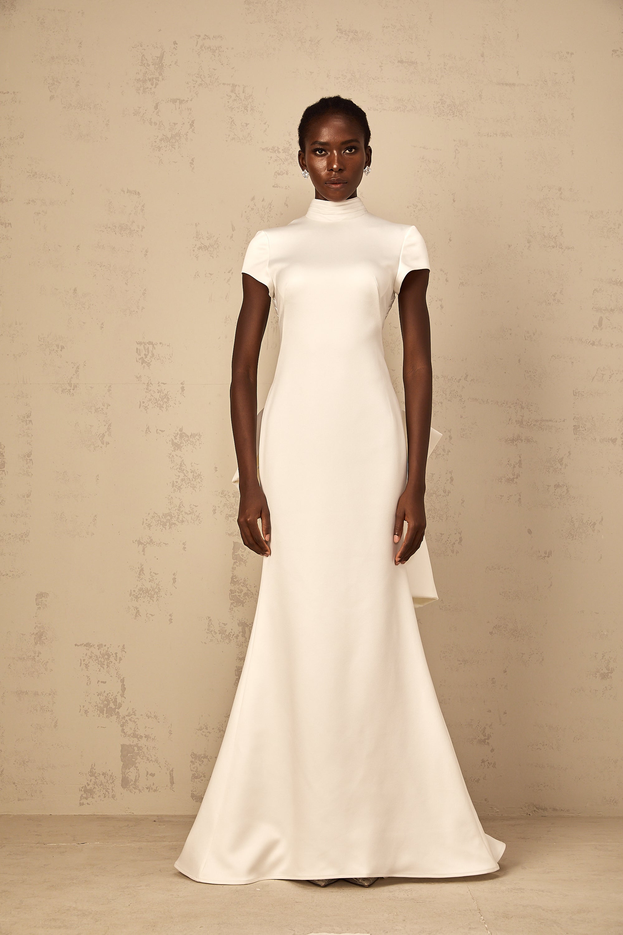 Anelis | Statement-Schleife Meerjungfrau-Maxikleid