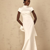 Anelis | Statement-Schleife Meerjungfrau-Maxikleid