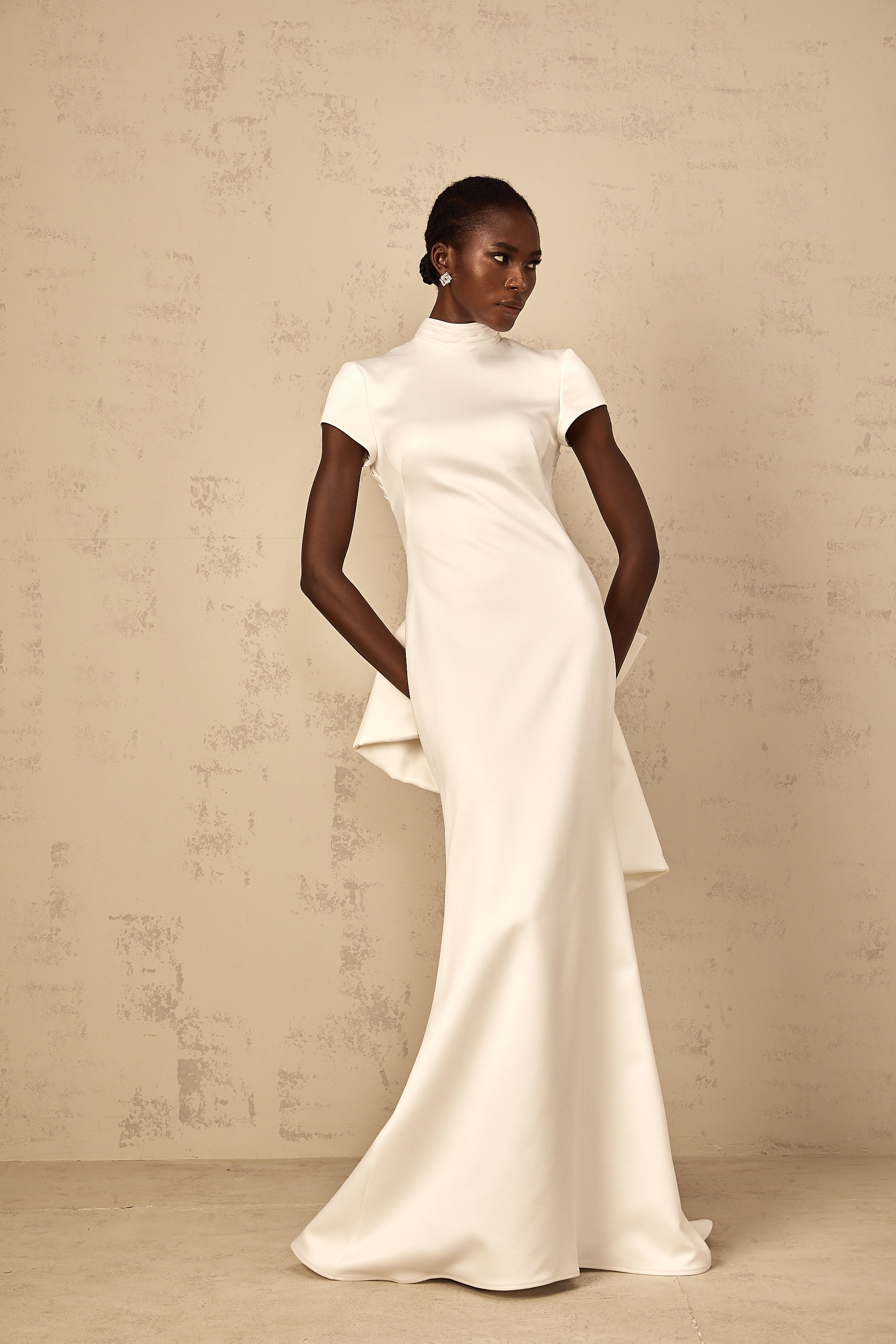 Anelis | Statement-Schleife Meerjungfrau-Maxikleid