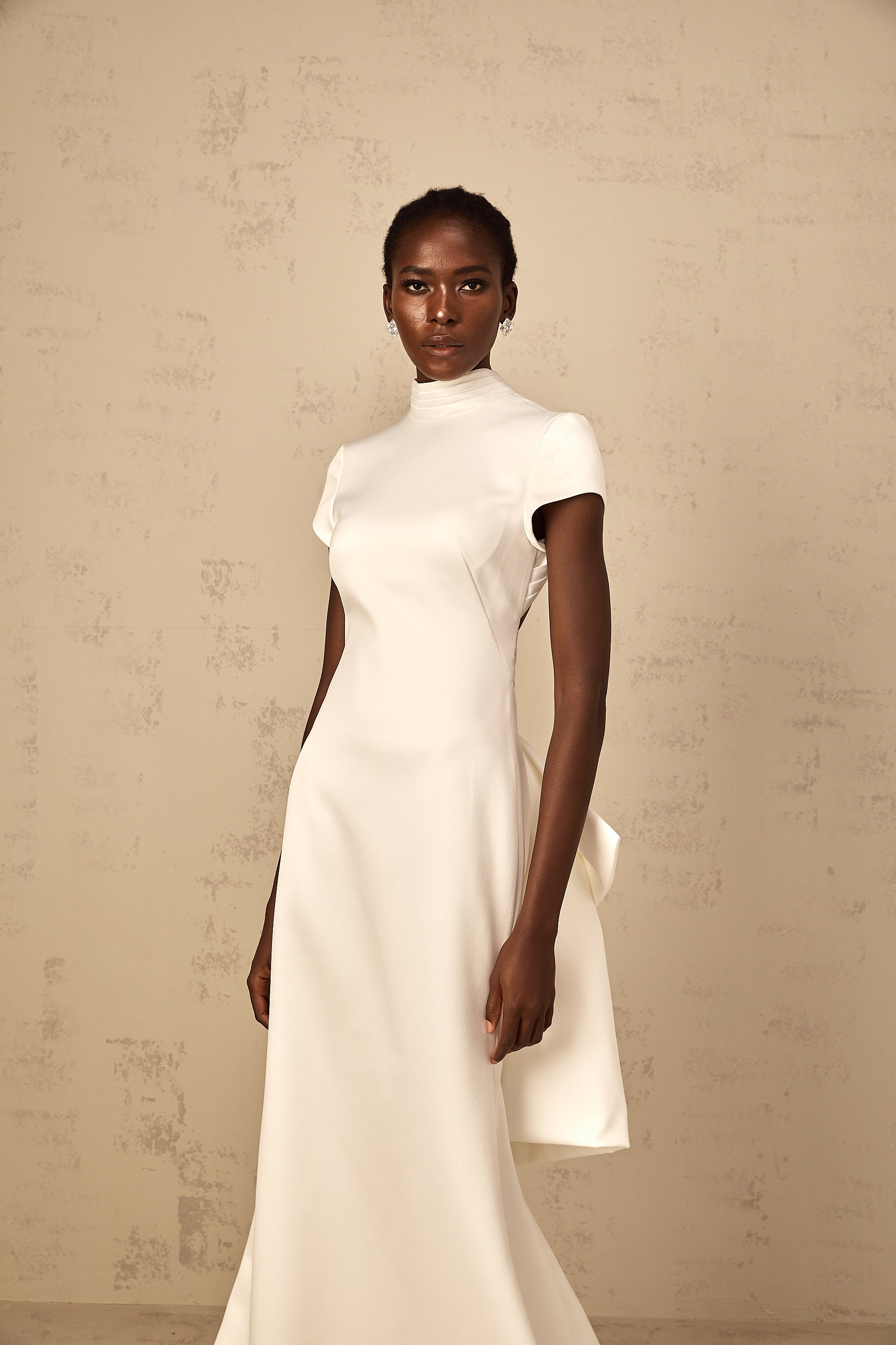 Anelis | Statement-Schleife Meerjungfrau-Maxikleid