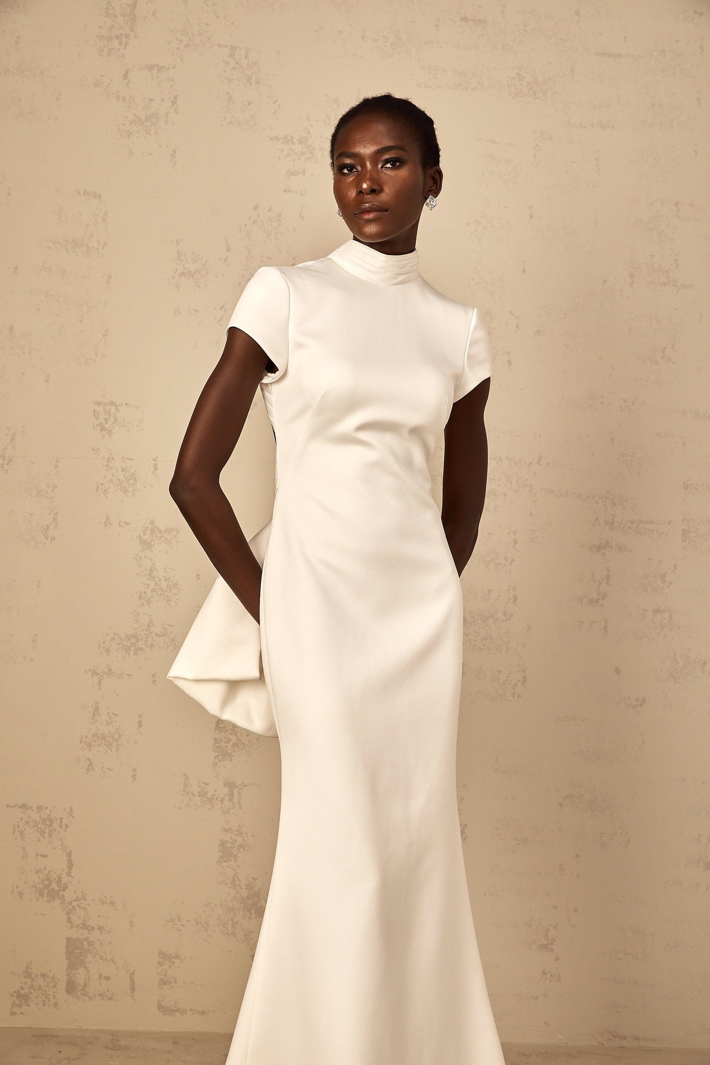 Anelis | Statement-Schleife Meerjungfrau-Maxikleid