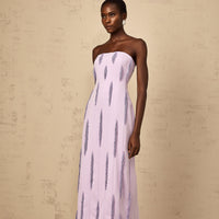 Emilie | Perlenbesetztes Maxikleid mit Fransen