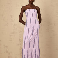 Emilie | Perlenbesetztes Maxikleid mit Fransen