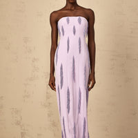 Emilie | Perlenbesetztes Maxikleid mit Fransen