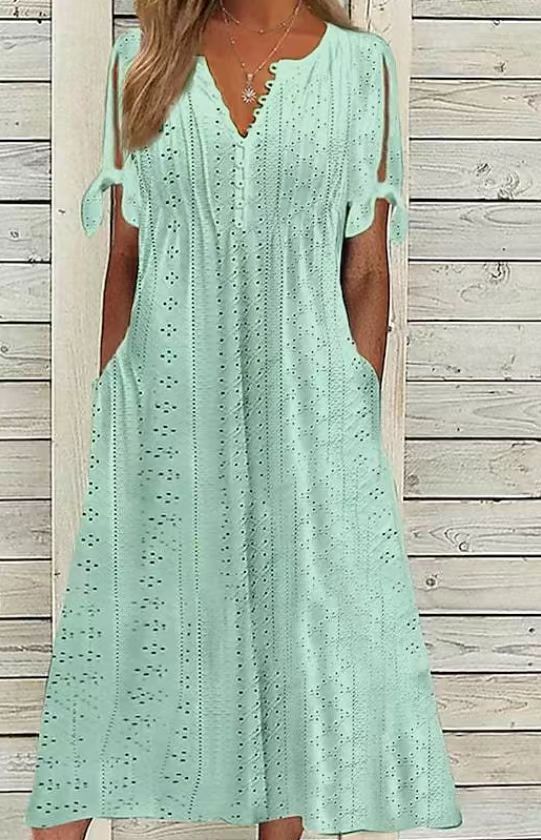 Elani | feminines Kleid mit herzförmigem Ausschnitt