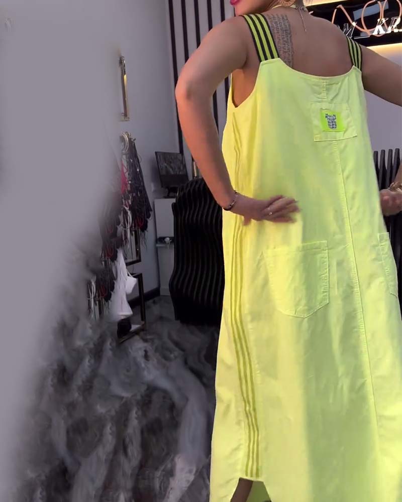 Zuri | Bequemes Kleid mit losem Schnitt und geteilten Trägern