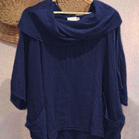 Fatima | Bequemes, lässiges Damen-Top mit Taschen