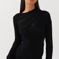 Murie | Ausgeschnittenes strukturiertes Minikleid