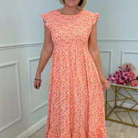 Zara | Elegante geblümte Damenkleider mit Rüschen