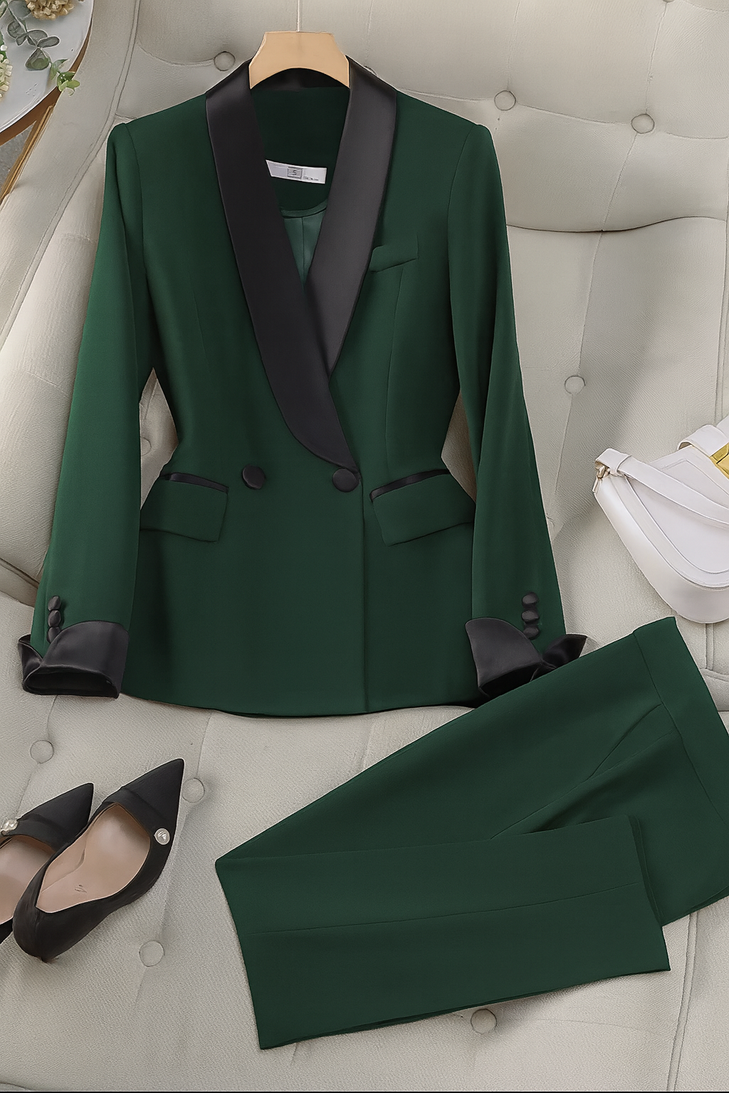 Jhenn | Tailleur mit Cigarette-Hose