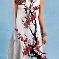 Eloise | Stilvolles Vintage Sommerkleid mit V-Ausschnitt