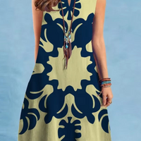 Eloise | Stilvolles Vintage Sommerkleid mit V-Ausschnitt