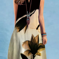 Eloise | Stilvolles Vintage Sommerkleid mit V-Ausschnitt