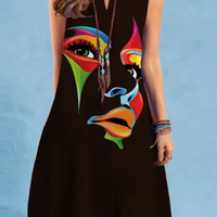 Eloise | Stilvolles Vintage Sommerkleid mit V-Ausschnitt