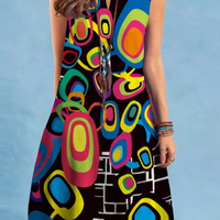 Eloise | Stilvolles Vintage Sommerkleid mit V-Ausschnitt