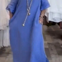 Kora™ | Maxikleid aus Baumwolle mit Schlitz und Taschen