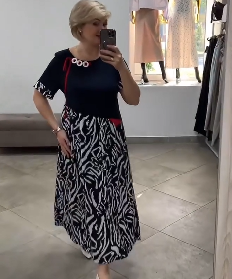 Lorrien | Trendiges Patchwork-Kleid für den casual Style