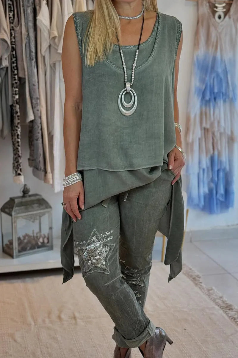 Julia | Modisches ärmelloses Outfit