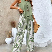 Ratchel | Modisches Damen-Set mit bedrucktem Top und passender Hose