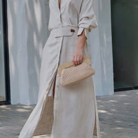 Niana | Luftiges Maxikleid aus Leinen & Baumwolle