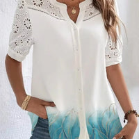 Mavi | Kurzärmeliges Hemd mit Blumenmuster