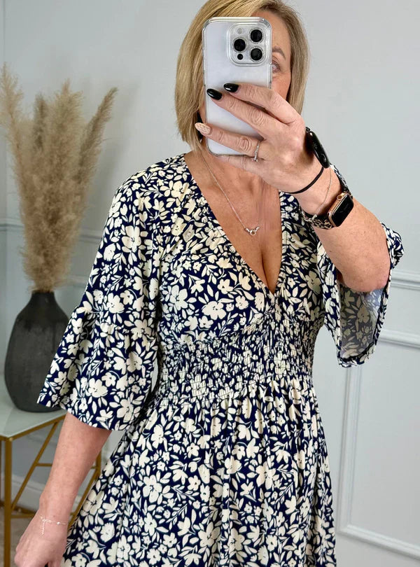 Avery™ | Leichtes Rüschenkleid im Vintage-Look