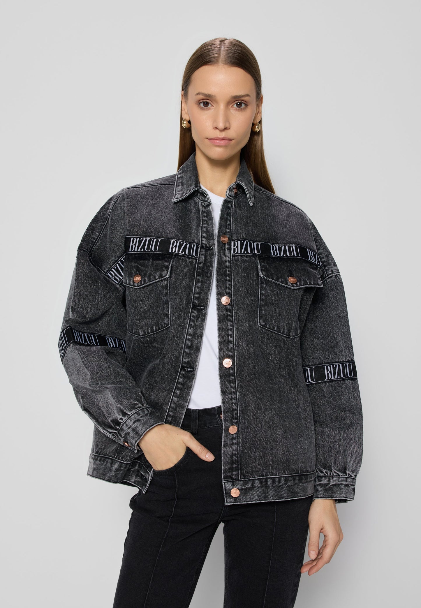 Clare | trendige Oversize-Jeansjacke für jede Gelegenheit