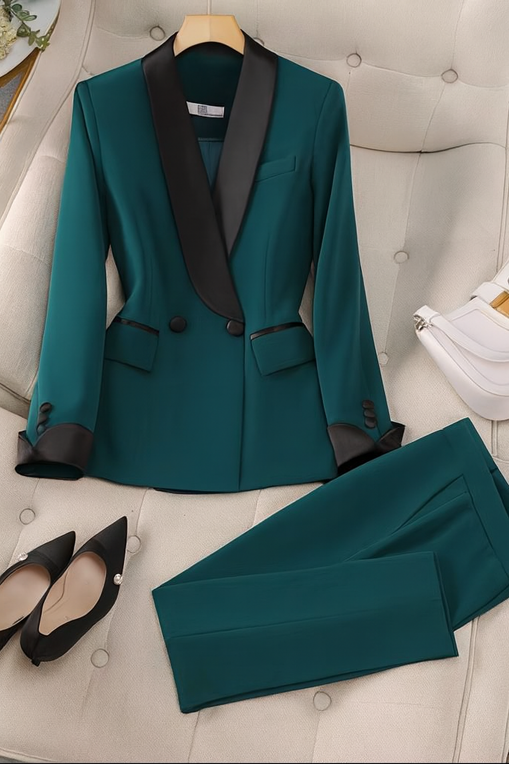 Jhenn | Tailleur mit Cigarette-Hose