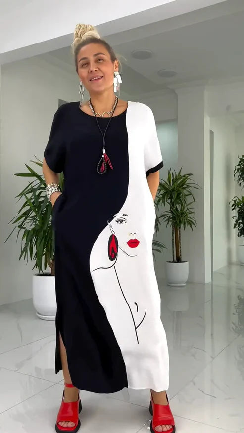 Amellia | Modisches Kleid in mittlerer Länge