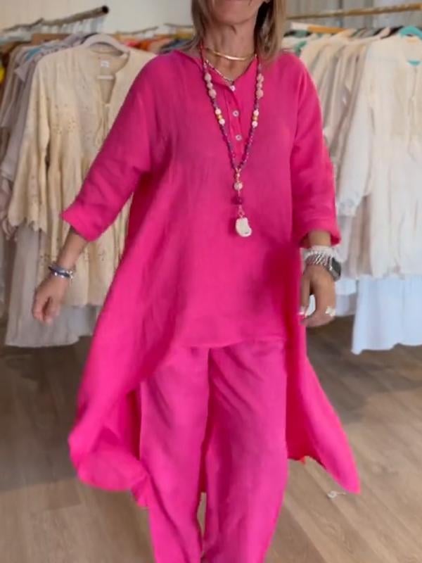 Liana | Eleganter Freizeitanzug aus Naturleinen