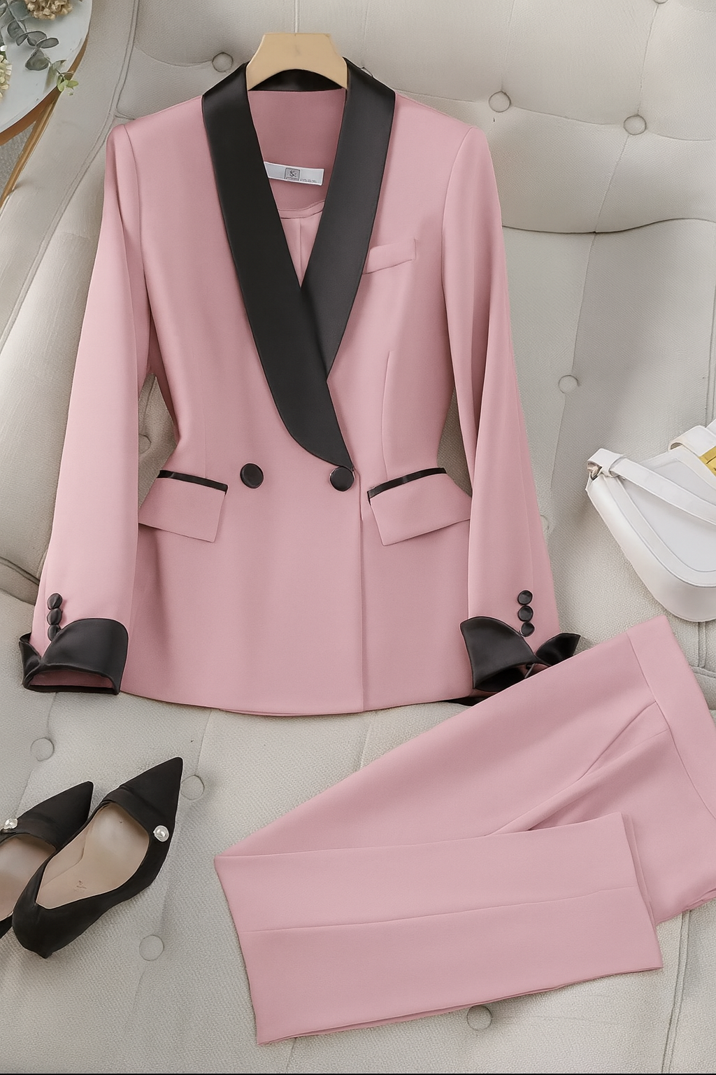 Jhenn | Tailleur mit Cigarette-Hose